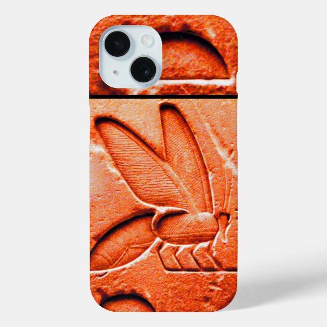 ANTIQUE EGYPTIAN HONEY BEE BEEKEEPER Red Case-Mate iPhone Case (Back)