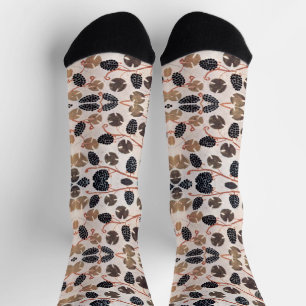 ANTIQUE EGYPTIAN VINEYARD GRAPES AND GRAPE VINES   SOCKS