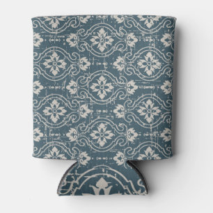 Antique Elegance: Seamless Floral Curves Can Cooler