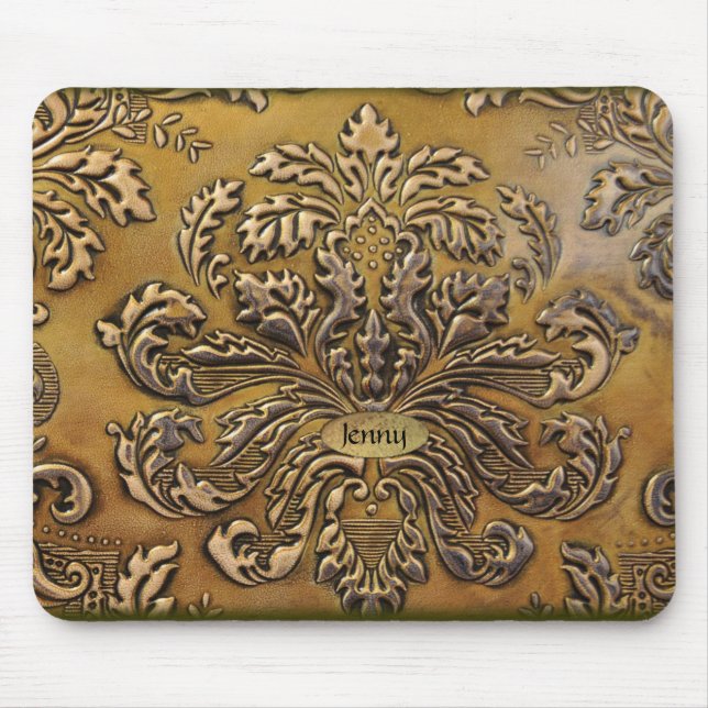 Antique Embossed Leather Look  Mouse Pad (Front)