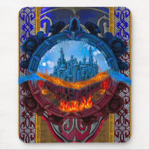 Antique Enchanted Fantasy Fairytale Book I Mouse Pad