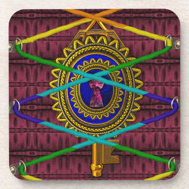 Antique Enchanted Fantasy Fairytale Book II Coaster (Front)