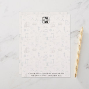 Antique Engineering Mechanical Scientific Custom Custom Letterhead