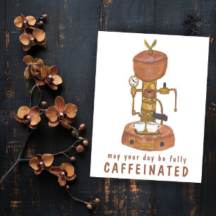 Antique Espresso Machine Coffee CUSTOMIZE IT Funny Postcard