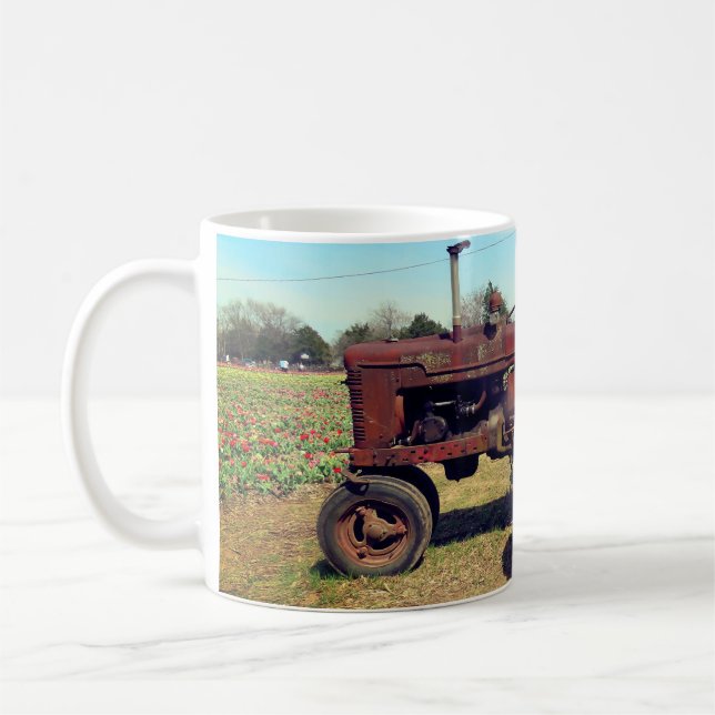 Antique Farm Tractor Coffee Mug (Left)