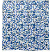 Antique feeling beautiful pattern blue and white