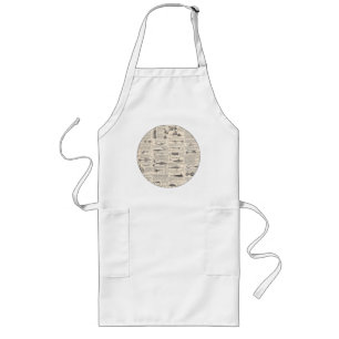 Antique Fishing News Typography Graphic Design Long Apron
