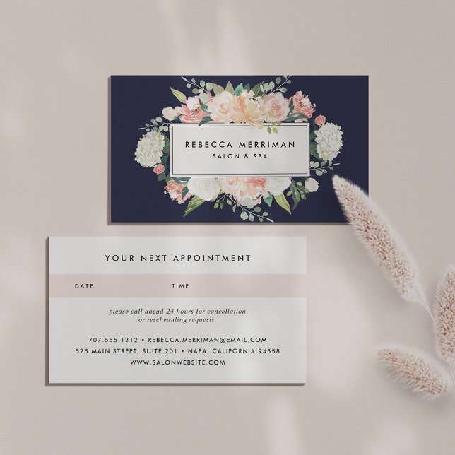Antique Floral Blush & Navy | Appointment (Creator Uploaded)