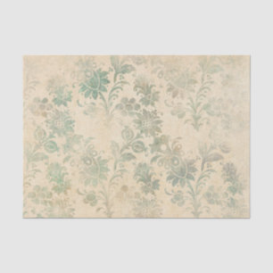 Antique Floral Damask Tissue Paper