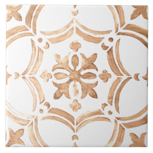 Antique floral design    tile