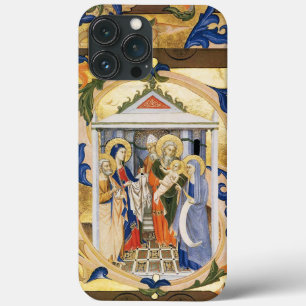 ANTIQUE FLORAL NATIVITY CHRISTMAS PARCHMENT iPhone 13 PRO MAX CASE