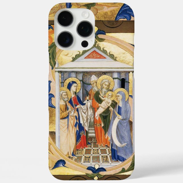 ANTIQUE FLORAL NATIVITY CHRISTMAS PARCHMENT Case-Mate iPhone CASE (Back)
