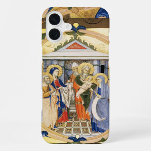 ANTIQUE FLORAL NATIVITY CHRISTMAS PARCHMENT iPhone 16 PLUS CASE