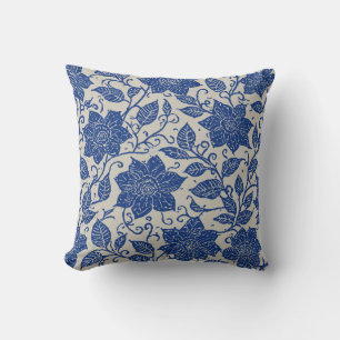 Antique Floral Pattern Cushion