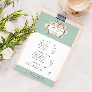 Antique Floral Pricing & Services Flyer