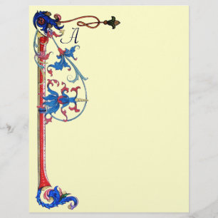 ANTIQUE FLORENTINE FLORAL MOTIFS MONOGRAM