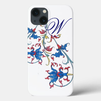 ANTIQUE FLORENTINE FLORAL MOTIFS MONOGRAM iPhone 13 CASE