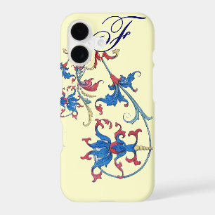 ANTIQUE FLORENTINE FLORAL MOTIFS MONOGRAM,Cream