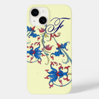 ANTIQUE FLORENTINE FLORAL MOTIFS MONOGRAM,Cream