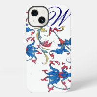 ANTIQUE FLORENTINE FLORAL MOTIFS MONOGRAM