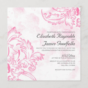 Antique Flourish Wedding Invitations