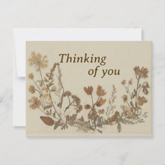 Antique Flower Collage Postcard