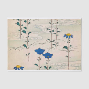 Antique Flower Design - Tissue Paper for Crafting