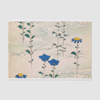 Antique Flower Design - Tissue Paper for Crafting