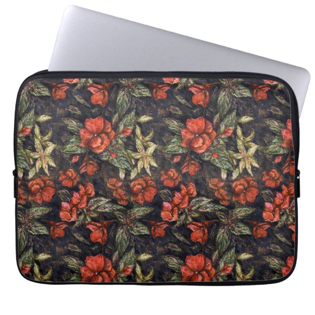 Antique Flowers by Alexandra Cook aka Linandara Laptop Sleeve (Front)
