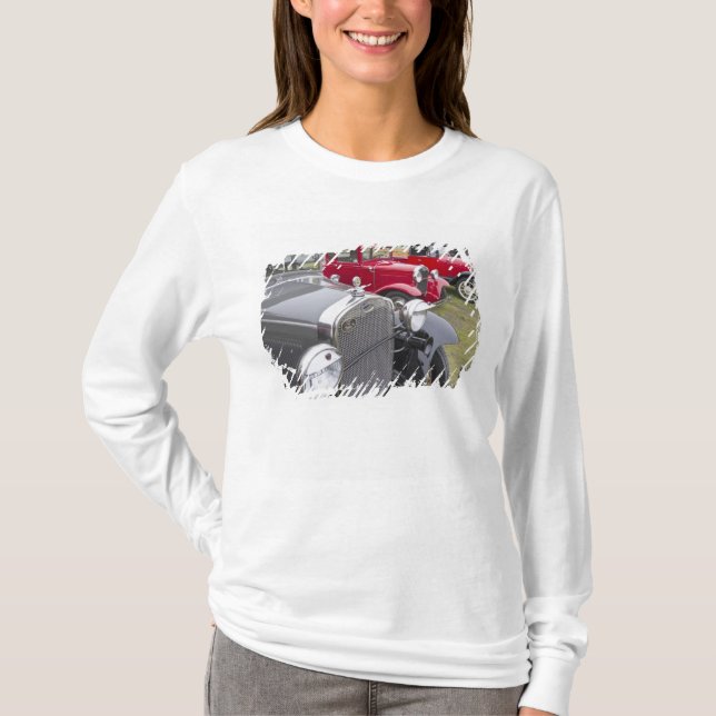 Antique Ford automobiles T-Shirt (Front)