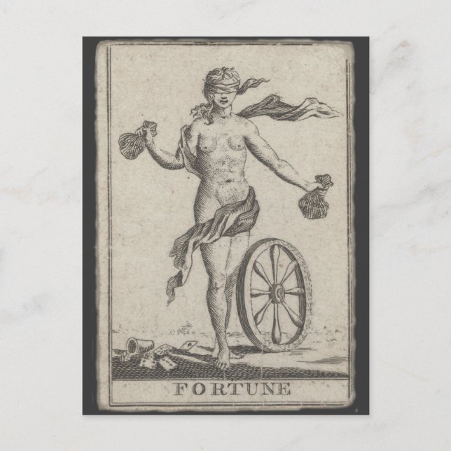 Antique Fortune Telling Tarot Postcard (Front)