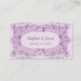 Antique Frame Lilac Wedding Placecard