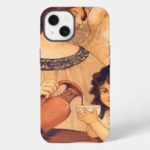 Antique French Chocolate Angel Poster: Vintage Art iPhone 13 Case