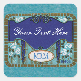 Antique French Lavender Soap Blank Square Sticker