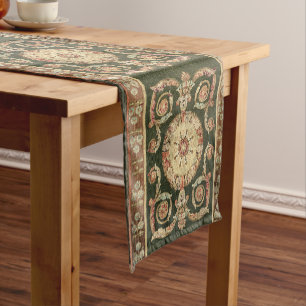 Antique French Neoclassical Aubusson Short Table Runner