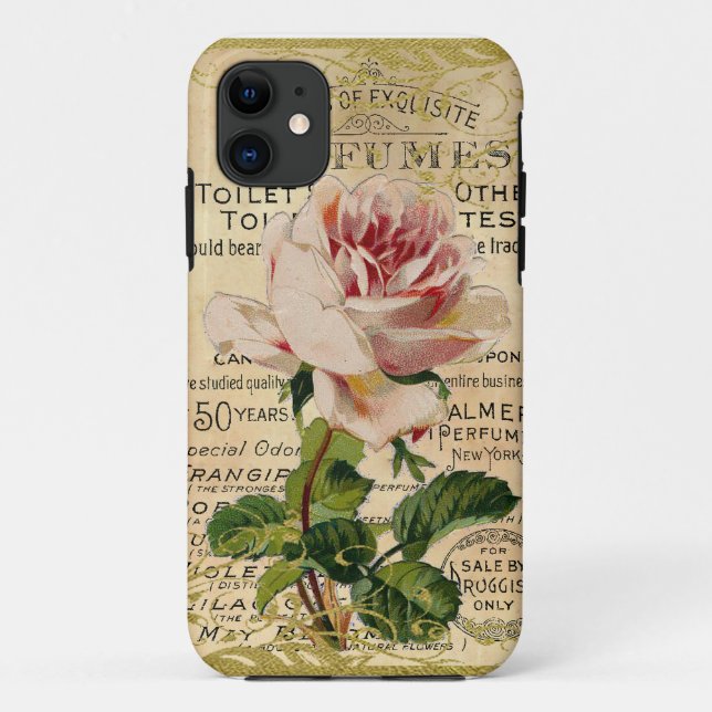 Antique French Roses Case-Mate iPhone Case (Back)