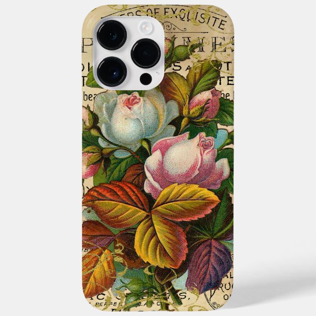 Antique French Roses Case-Mate iPhone Case (Back)