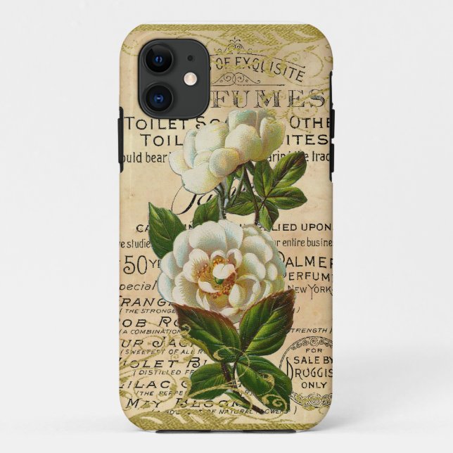 Antique French Roses Case-Mate iPhone Case (Back)