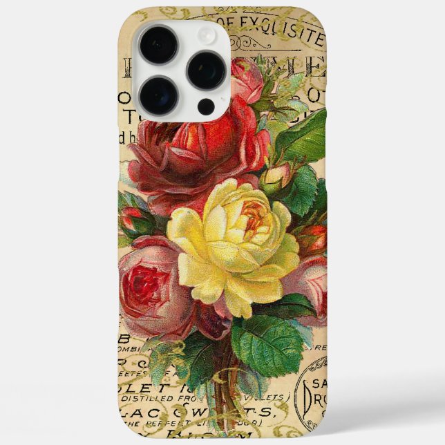 Antique French Roses Case-Mate iPhone Case (Back)