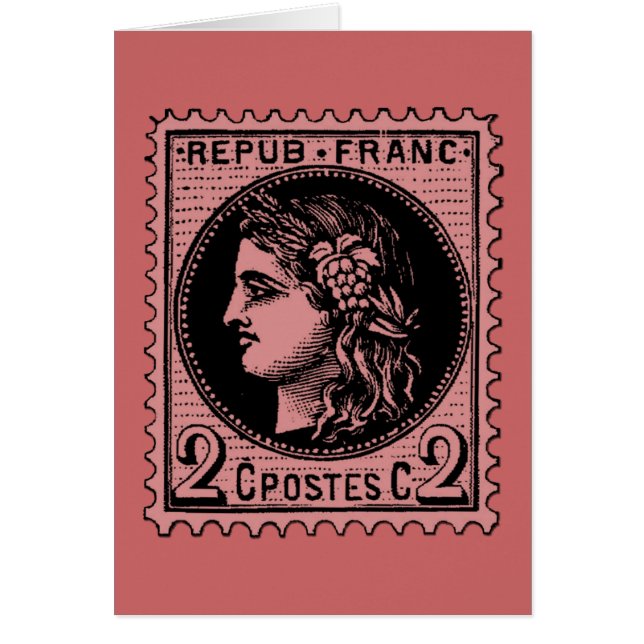 Antique French Stamp on Tshirts, Mugs, Hoodies (Front)