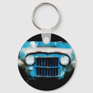 Antique Front Grille and Headlights Key Ring