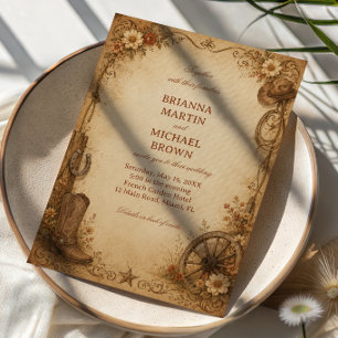 Antique Frontier Heritage Invitation