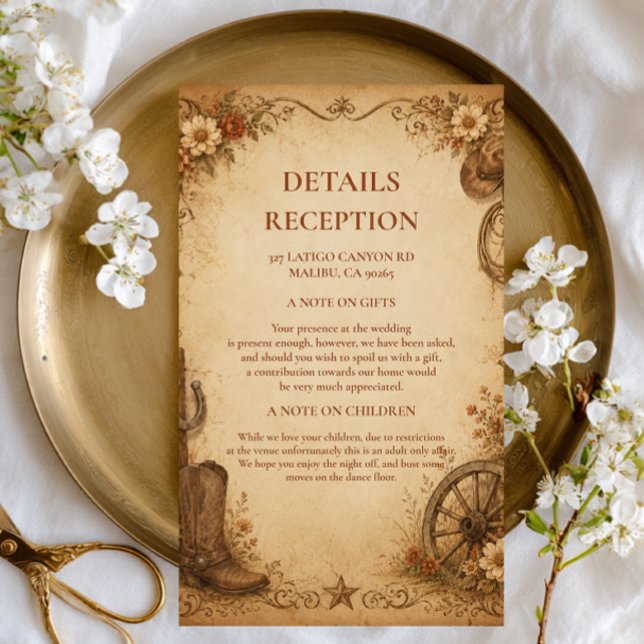 Antique Frontier Rustic Enclosure Card (Creator Uploaded)