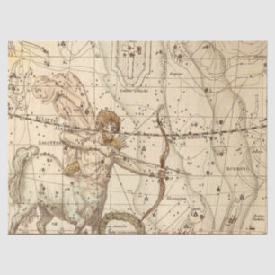 Antique Galaxy Map Series Design 6 Tissue Paper