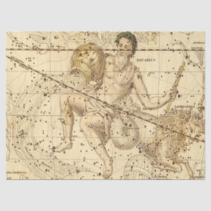 Antique Galaxy Map Series Design 7 Tissue Paper