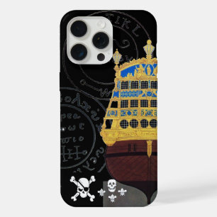ANTIQUE GALLEON AND PIRATE TREASURE MAPS iPhone 15 PRO MAX CASE