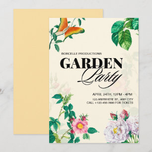 Antique Garden Party  Invitation