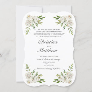 Antique Garden Vintage Flowers wedding Invitation