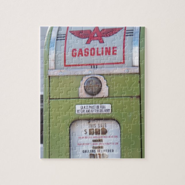 Antique Gas Pump Jigsaw Puzzle (Vertical)