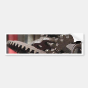 Antique Gears and Books Bumper Sticker